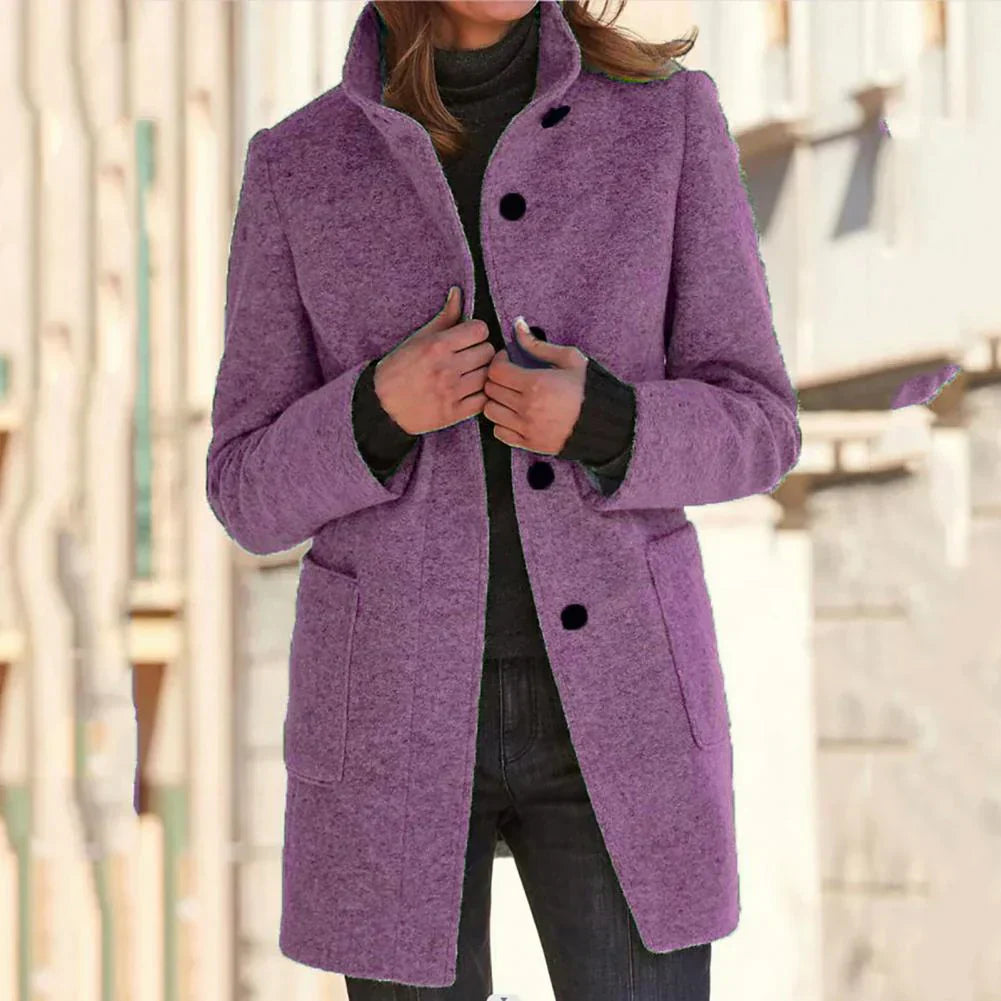 Veste élégante pour femme Long Col montant