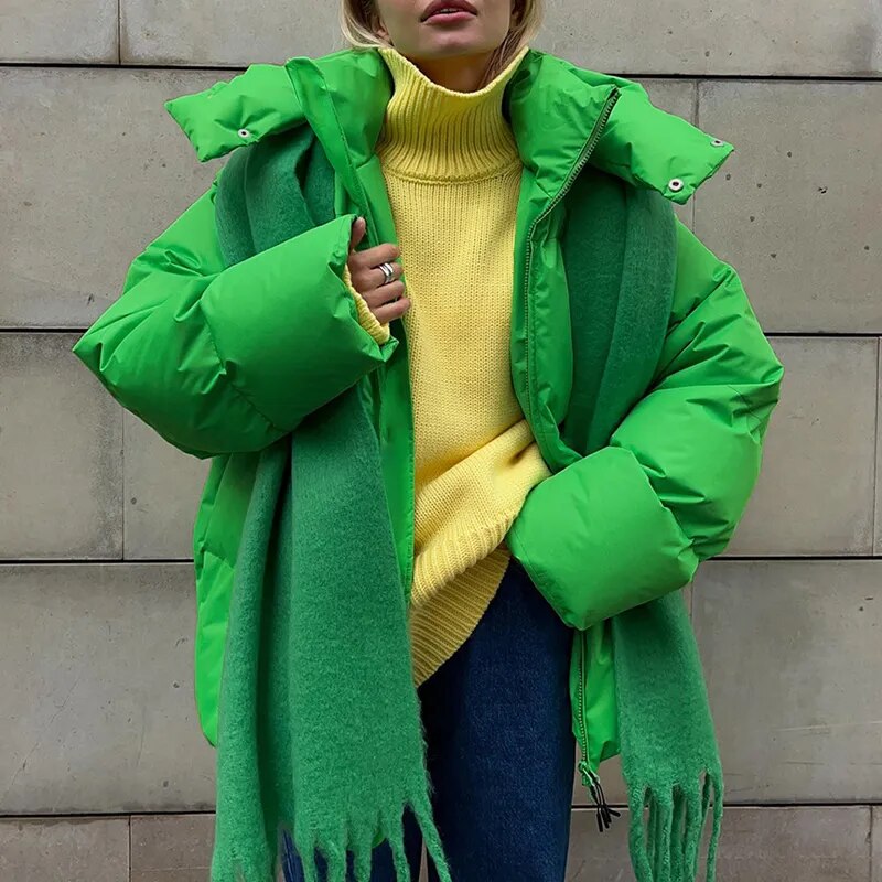 Grande veste à capuche oversize pour femme