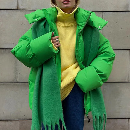 Grande veste à capuche oversize pour femme
