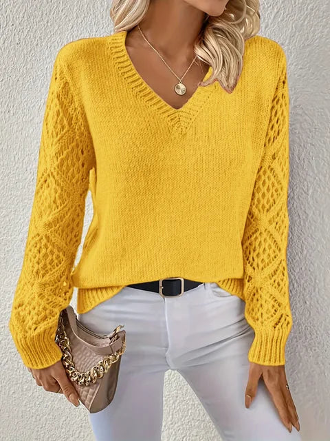 Maille élégante | Pull col V Femme