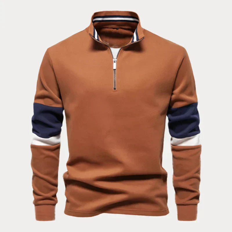 Pull-over homme motif rayures moderne