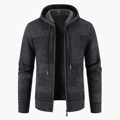 Gilet en maille à capuche - Veste d'hiver chaude pour femme