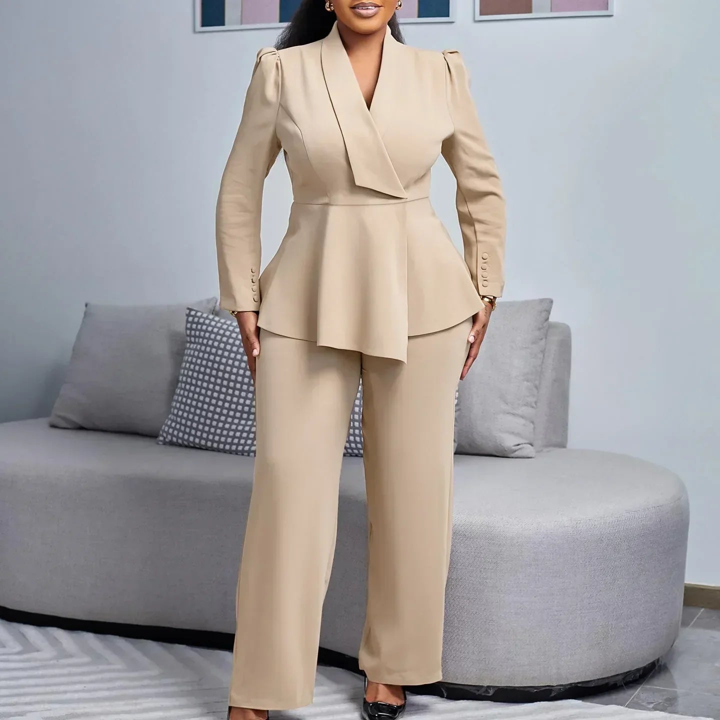 Damen Business Anzug Maßgeschneidert Elegant - IdealeKleiden
