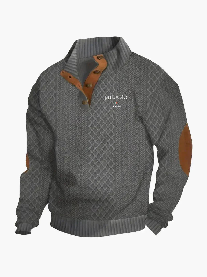 Pull en tricot élégant style vintage italien