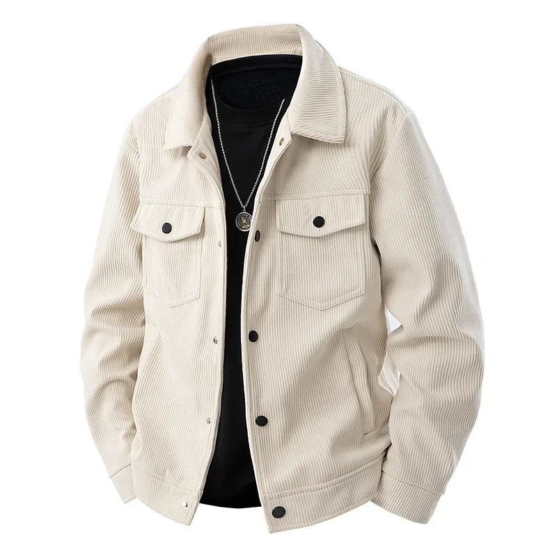 Veste d'hiver homme moderne avec boutons et poche poitrine
