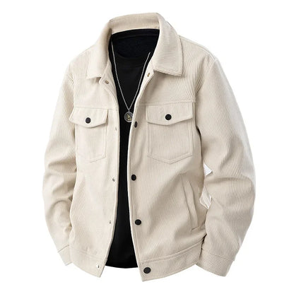 Veste d'hiver homme moderne avec boutons et poche poitrine