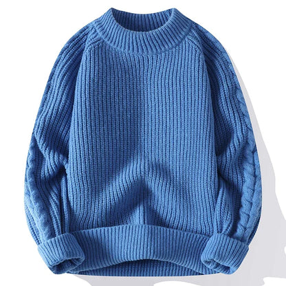Pull-over homme en grosse maille design classique