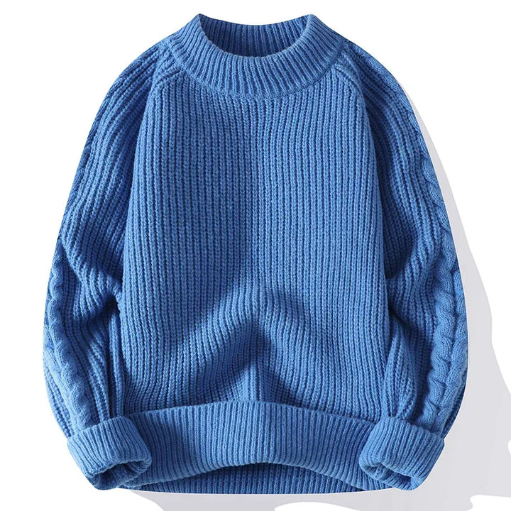 Pull-over homme en grosse maille design classique