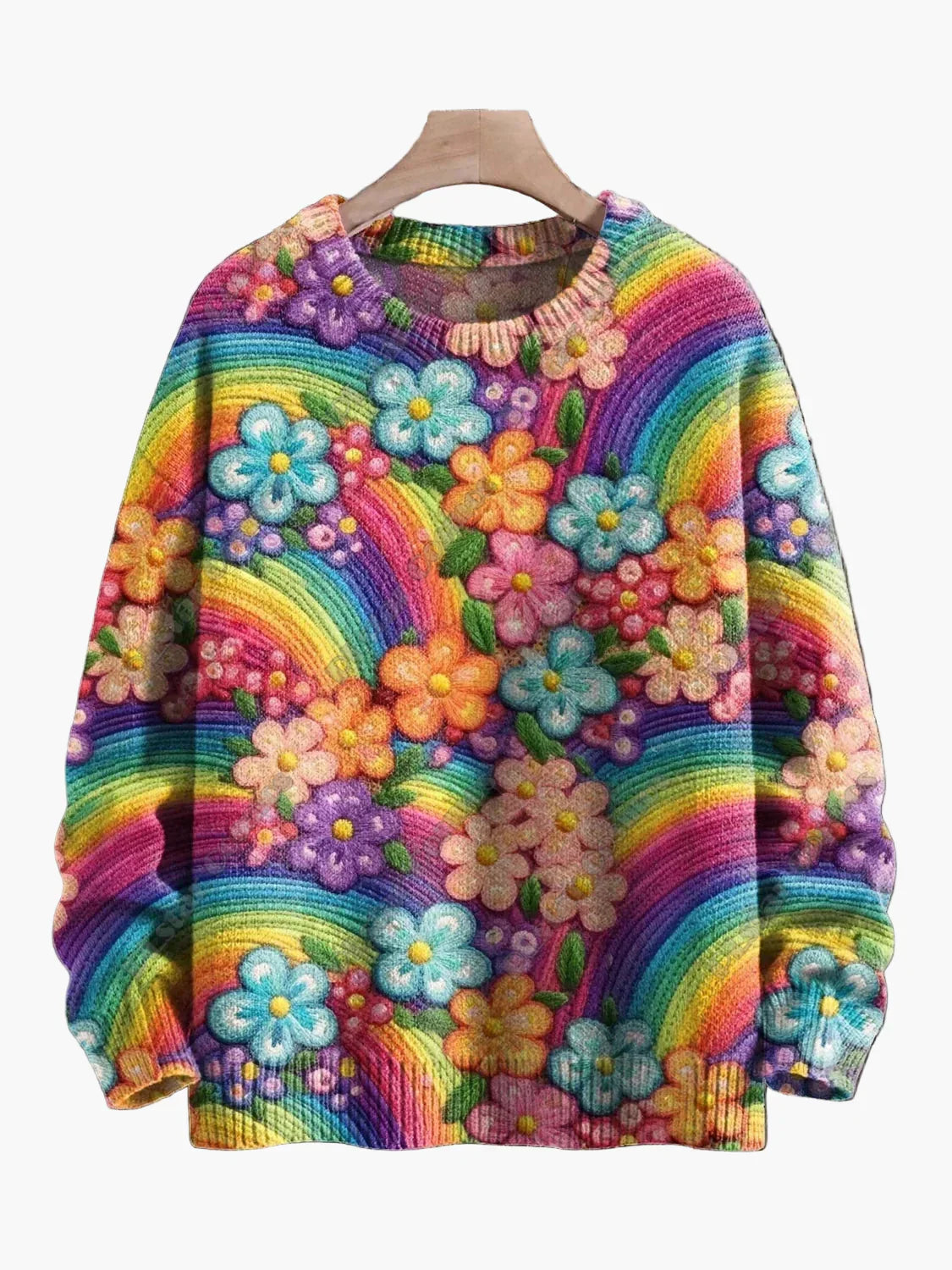 Pull de Noël festif brodé en 3D