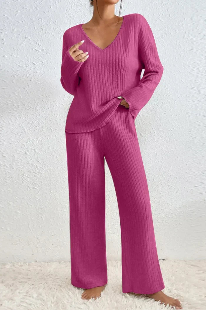 Ensemble de salon 2 pièces en coton pour femme