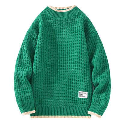 Pull en tricot texturé pour homme