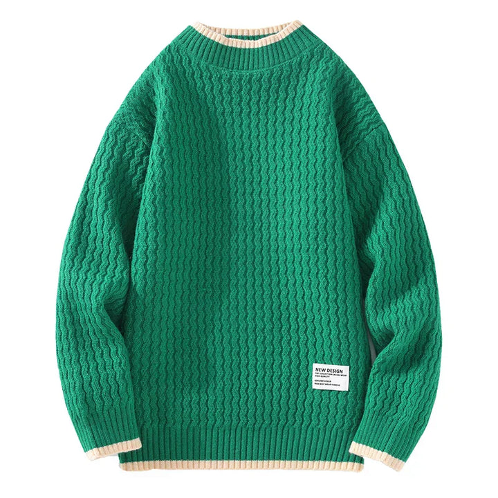 Pull en tricot texturé pour homme