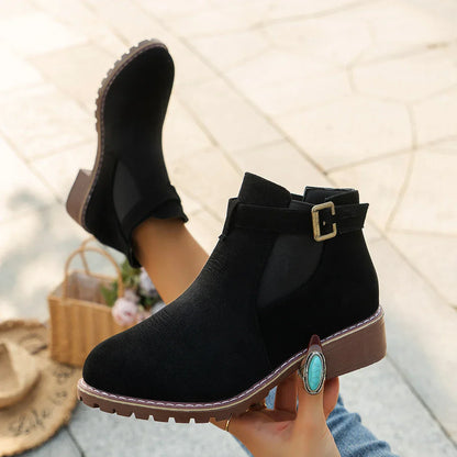 Bottes décontractées Talon moyen Boucle chunky