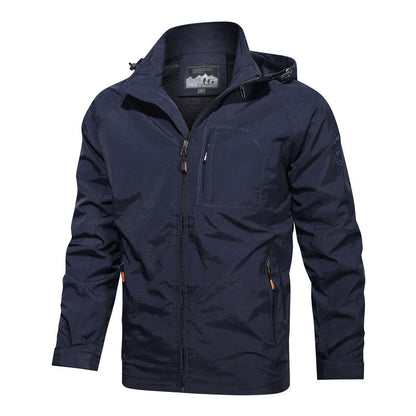 Blouson léger homme à capuche sportive