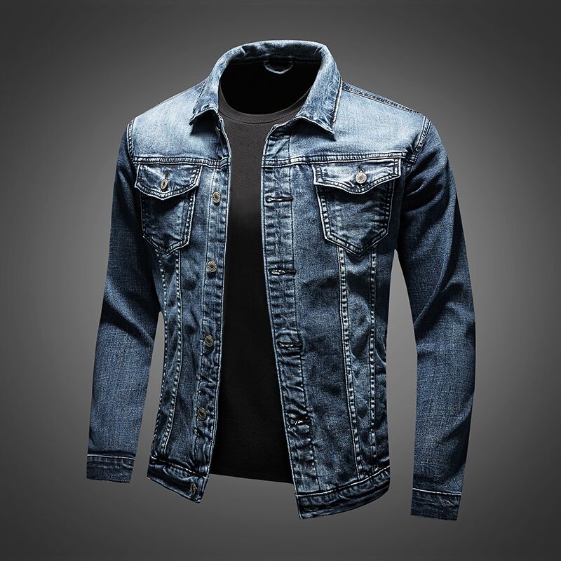 Modische Denim-Jacke Herren - IdealeKleiden