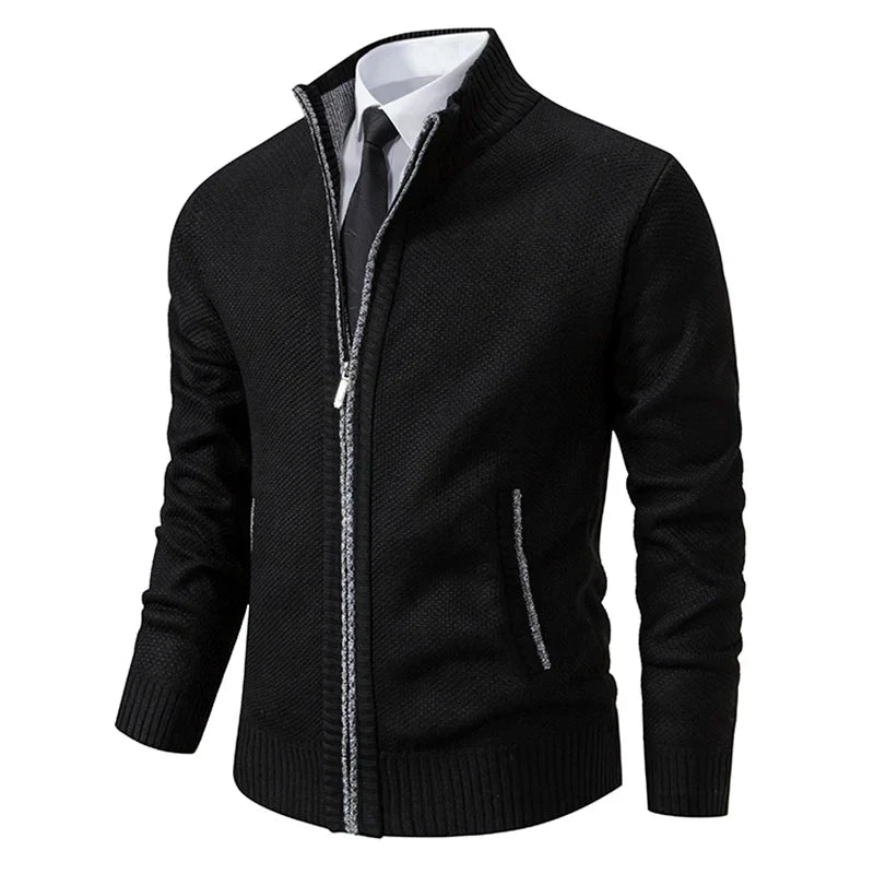 Gilet homme zippé moderne col montant