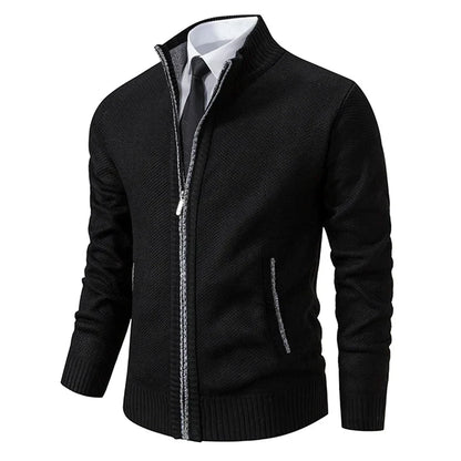 Gilet homme zippé moderne col montant