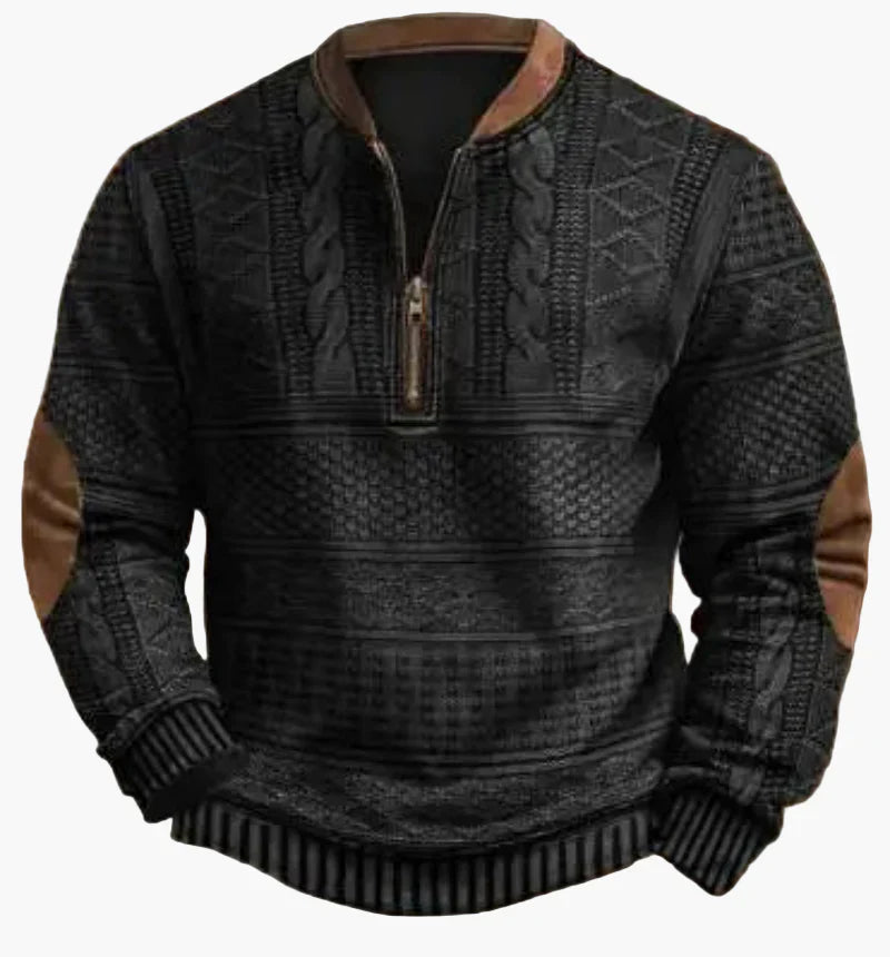 Pull-over pour homme, chaud, moderne, col montant