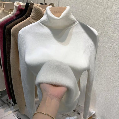 Col roulé Femme Chaud Élégant Hiver