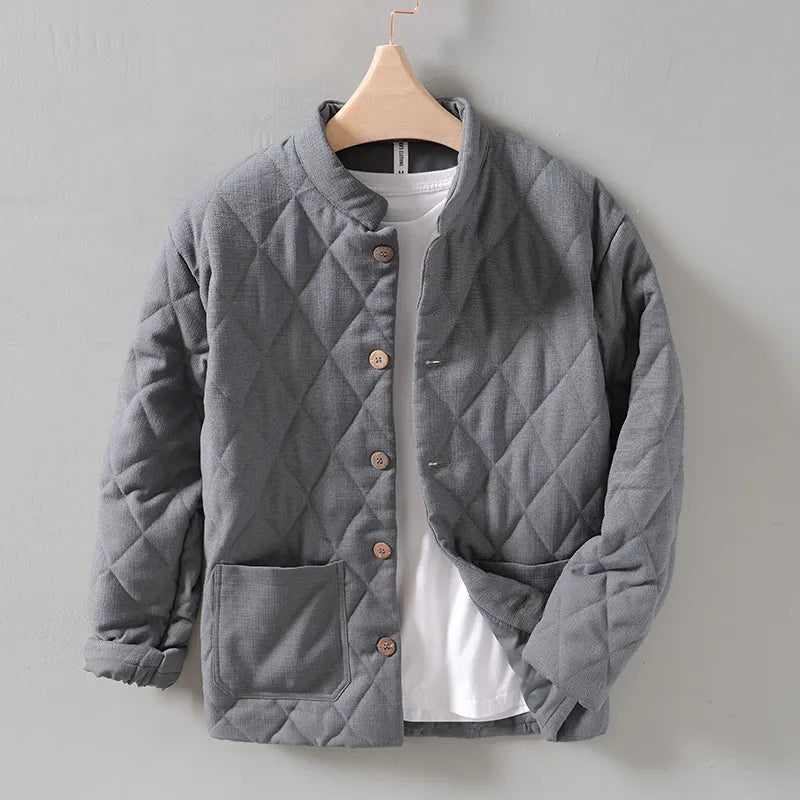 Veste d'été homme moderne boutons motif losanges