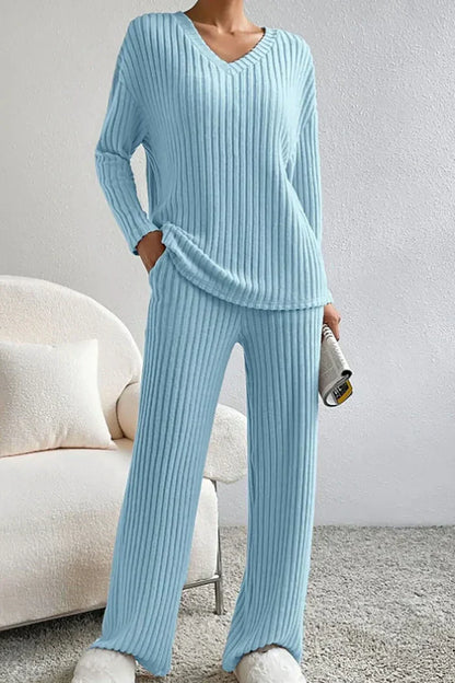 Ensemble de salon 2 pièces en coton pour femme