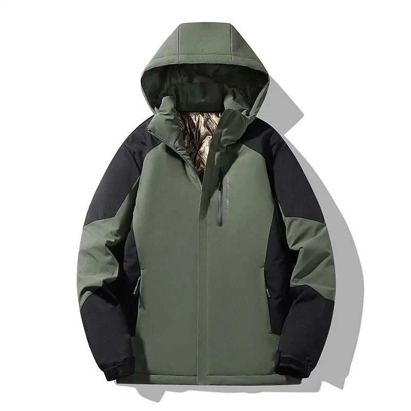 Veste de ski color-block chaude d'hiver pour femme