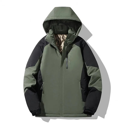 Veste de ski color-block chaude d'hiver pour femme
