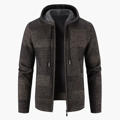 Gilet en maille à capuche - Veste d'hiver chaude pour femme