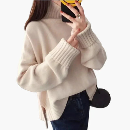 Grand pull oversize col montant hiver