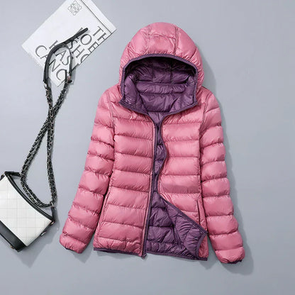 Doudoune à capuche chaude hiver