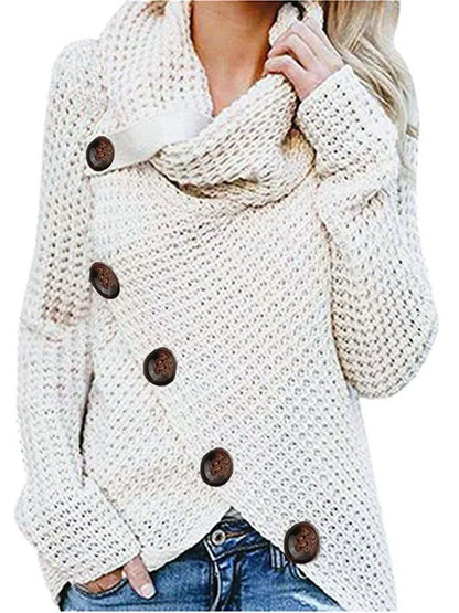 Pull-overs douillets pour femme en laine mérinos douce et oversize