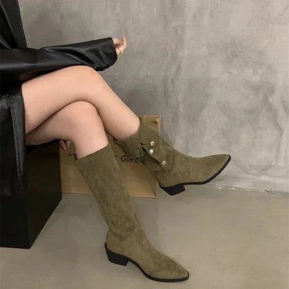 Bottes Cowboy Femme Effilées Franges Design