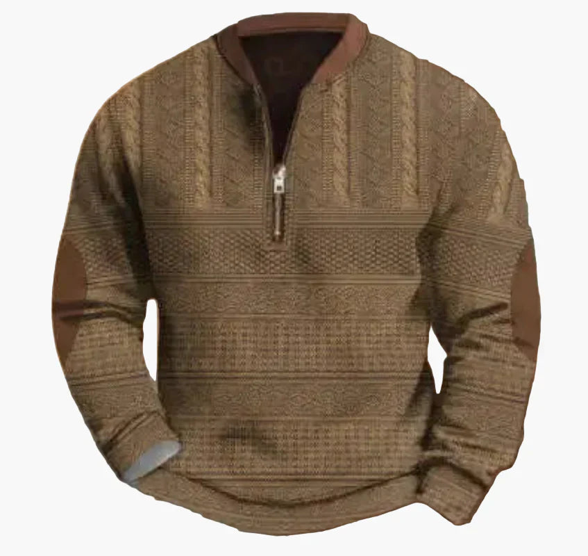Pull-over pour homme, chaud, moderne, col montant