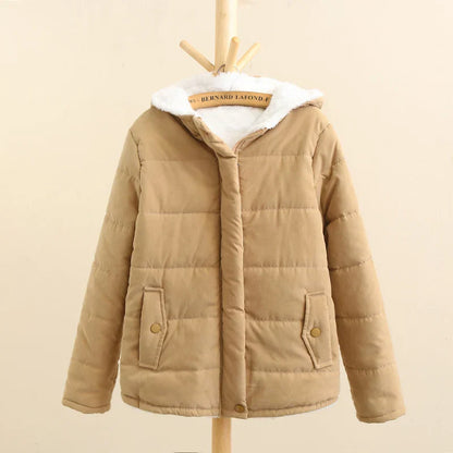 Doudoune Polaire Femme Capuche Chaude