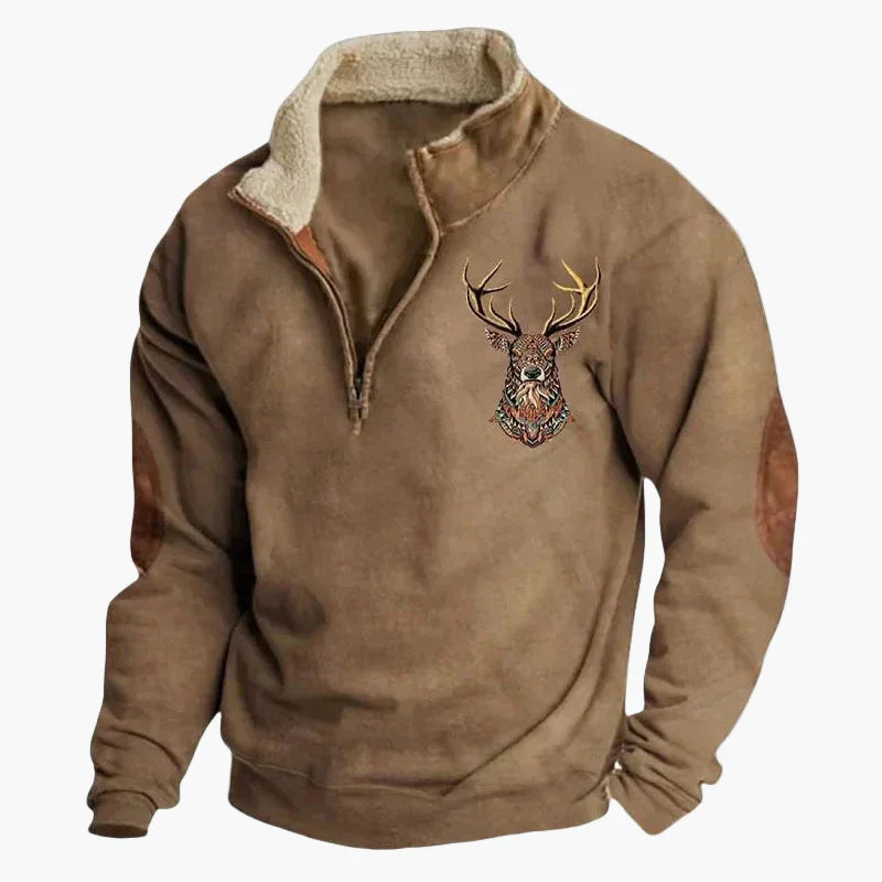 Pull Western stylé motif aztèque