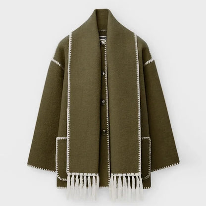 Veste Cache-cœur Femme Élégante Drapée