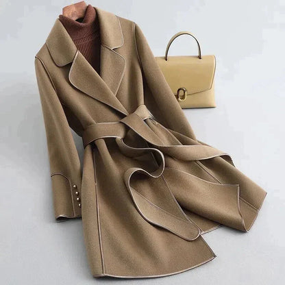 Élégant trench-coat mi-long pour femme