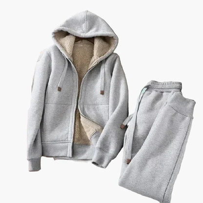 Survêtement pratique avec veste à capuche et pantalon de jogging Sportif Confortable