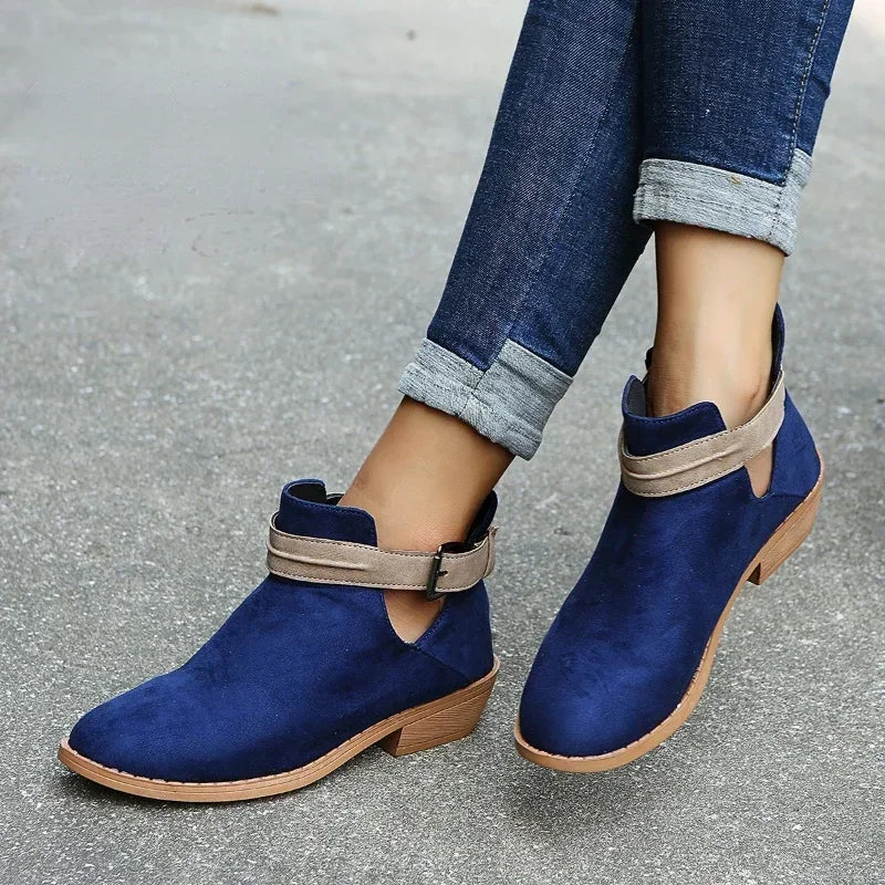 Chaussures Femme Bottines Bout Pointu Réglable
