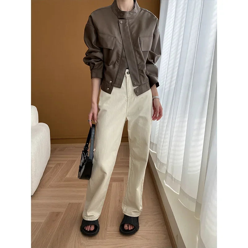 Blouson en cuir tendance Warriors of Light