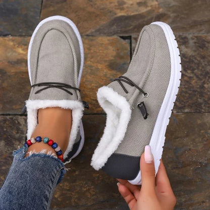 Chaussures d'hiver chaudes en velours doux