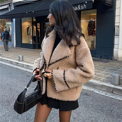 Veste polaire femme beige douce et chaude