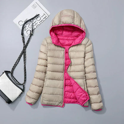 Doudoune à capuche chaude hiver