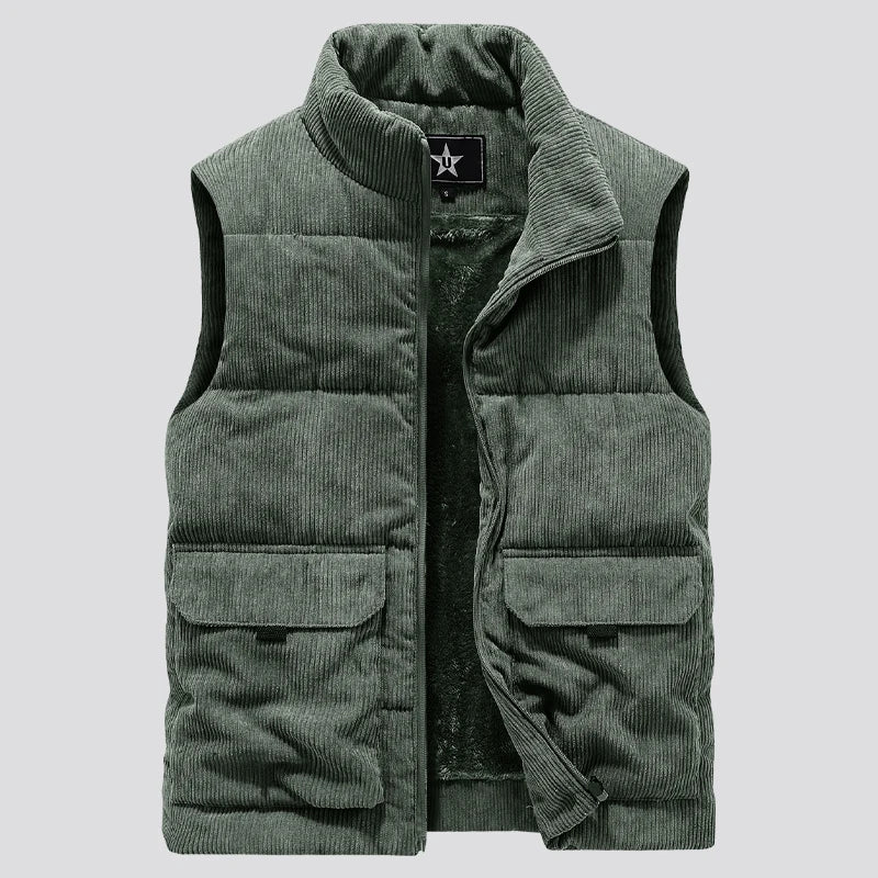 Gilet en velours côtelé élégant pour homme