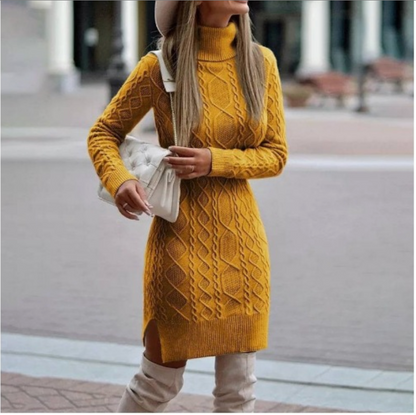 Robe pull douce femme hiver