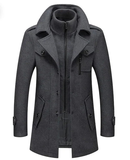 Manteau en laine pour homme, doublure pyjama