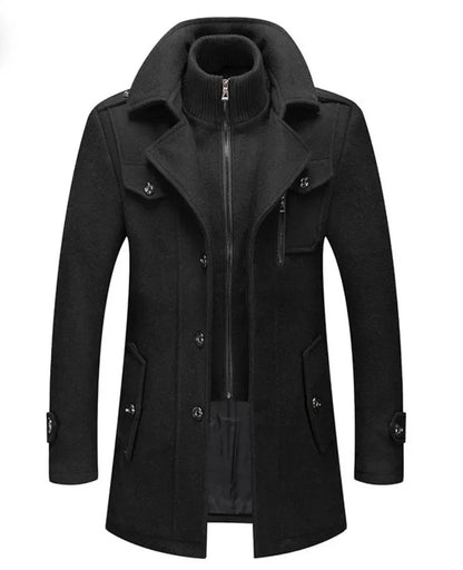 Manteau en laine pour homme, doublure pyjama
