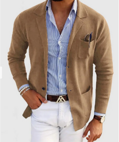 Blazer homme coupe slim avec poche poitrine