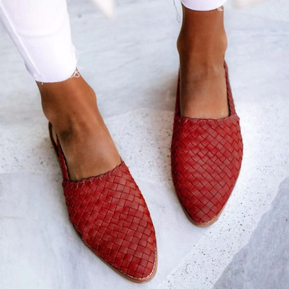 Ballerines Slingback Tressées Élégantes