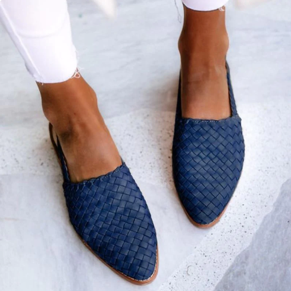 Ballerines Slingback Tressées Élégantes